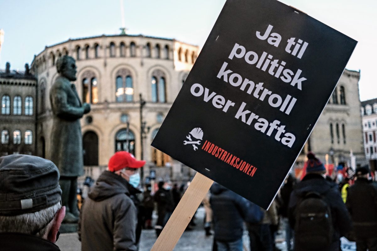 Aksjonsdag og politisk streik mot strømpriskrisa